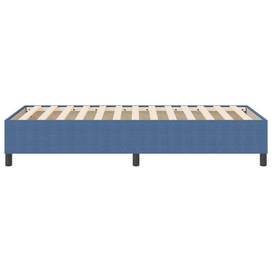Boxspringbed Katoenen Ribstof Blauw 80 x 200 cm