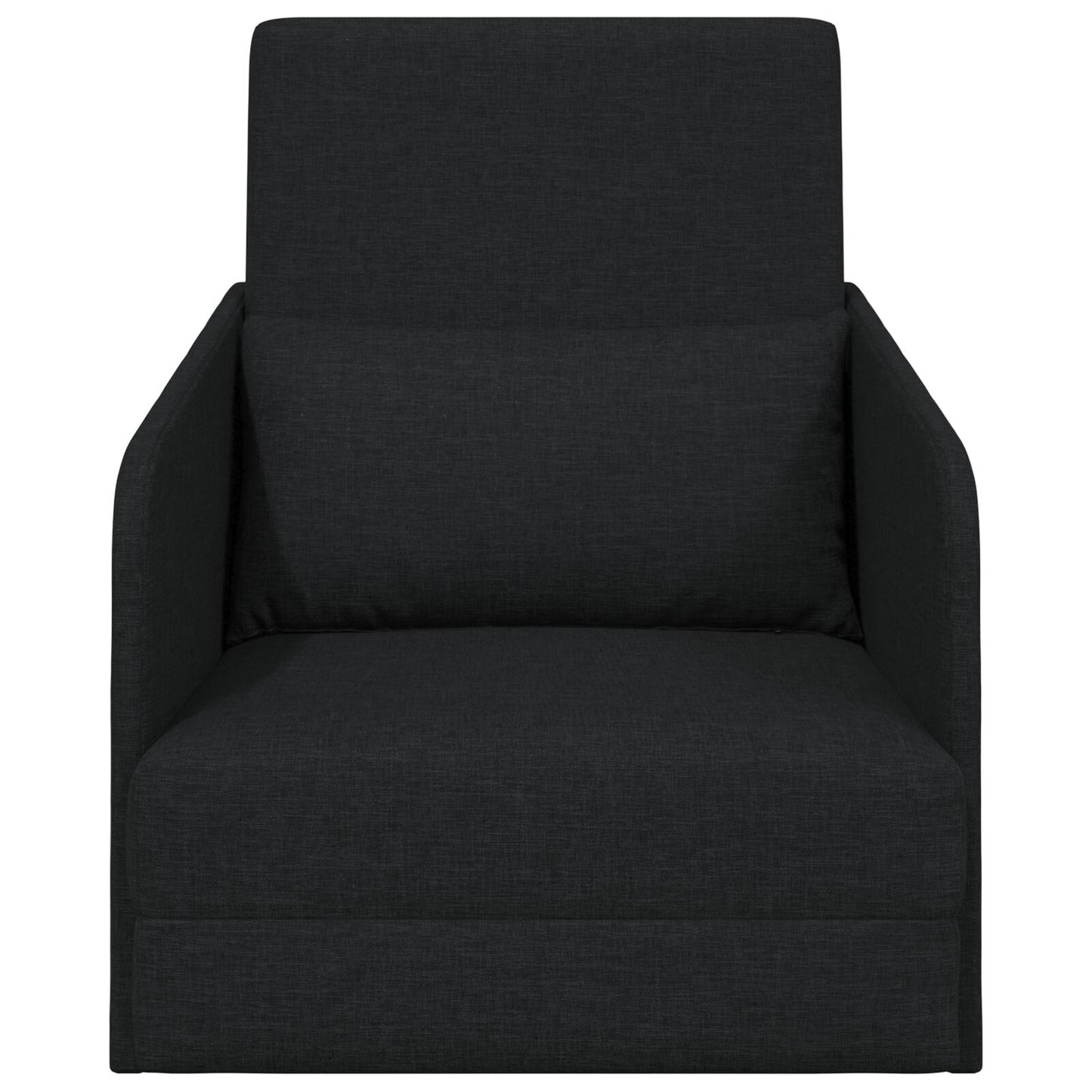 Vloersofa Bed 2-In-1 65X80X83 Cm Stof Zwart