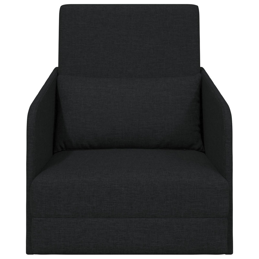 Vloersofa Bed 2-In-1 65X80X83 Cm Stof Zwart