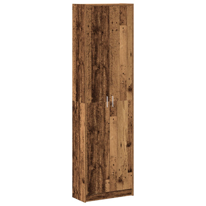 Garderobe Oude Hout 55x25x189 cm Bewerkt Hout