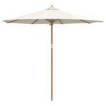 Tuinparasol 270X260 Cm Bamboe 270 x 270 x 260 cm Crème wit