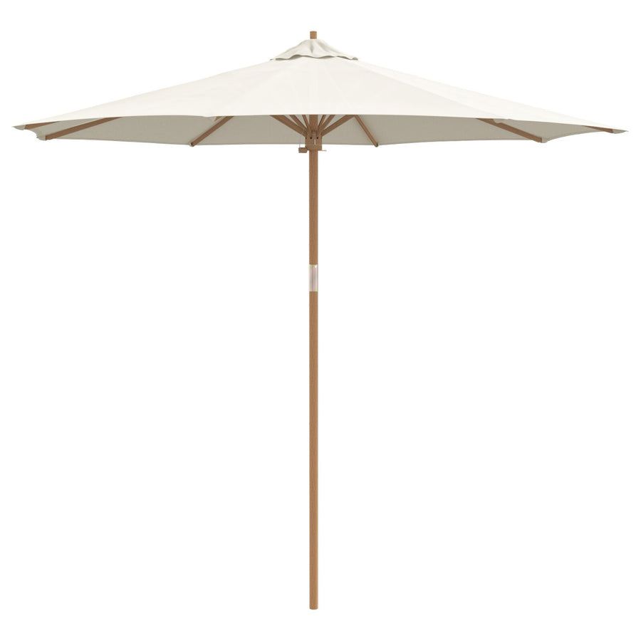 Tuinparasol 270X260 Cm Bamboe 270 x 270 x 260 cm Crème wit