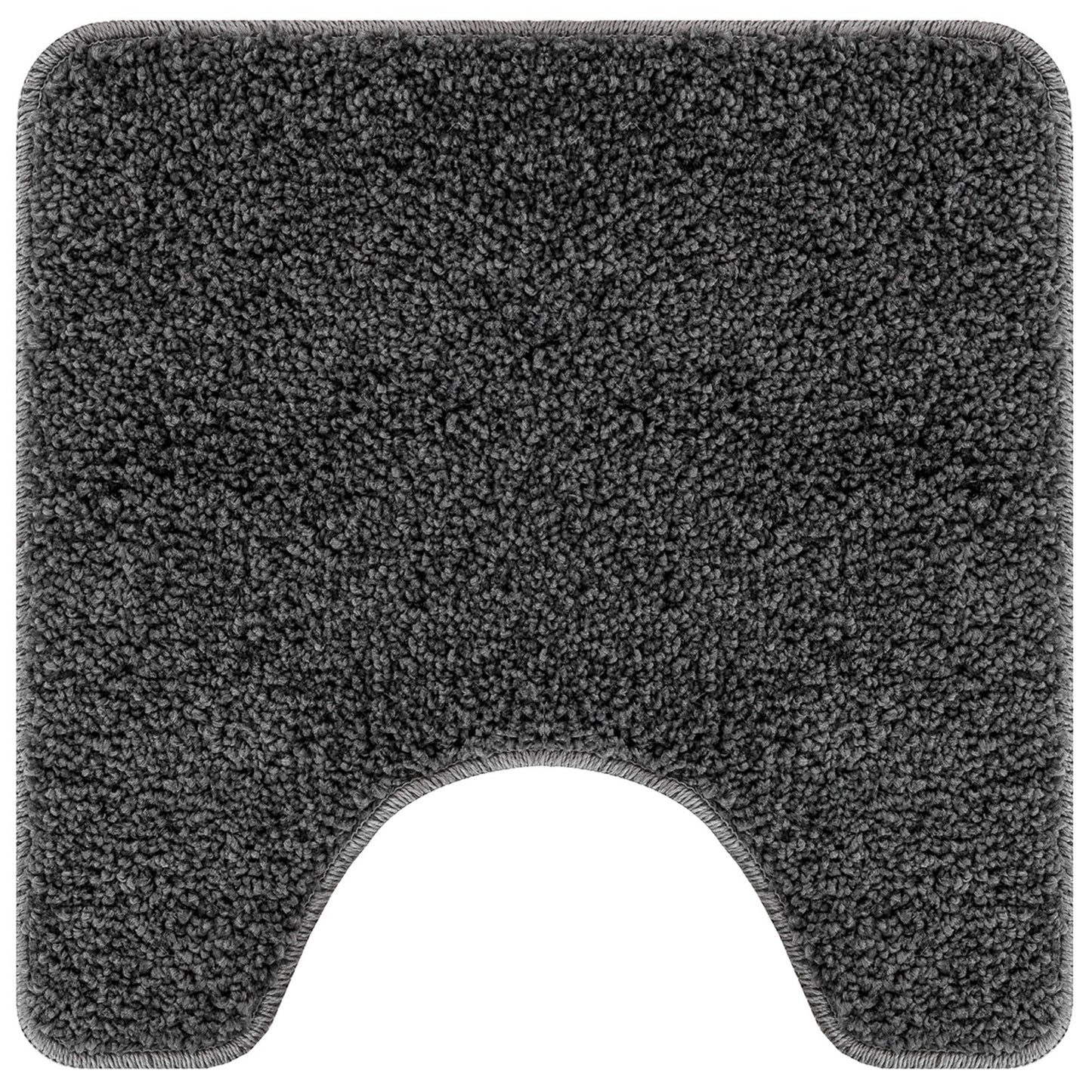 Badmat U-Vorm 50X50 Cm Polypropeen Antislip Donkergrijs
