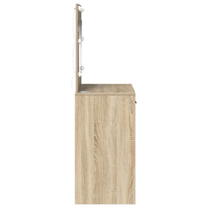 Kaptafel Met Led-Verlichting Sonoma eiken 78.5 x 41 x 135 cm