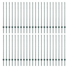 Hekpalen 44 stuks groen 160 cm staal