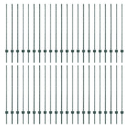 Hekpalen 44 stuks groen 160 cm staal