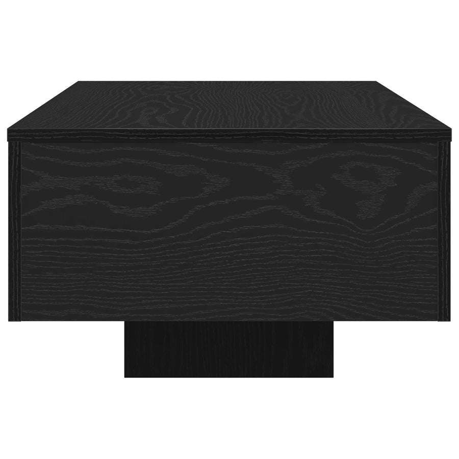 Salontafel Zwart Eiken 100X30X36,5 Cm Bewerkt Hout