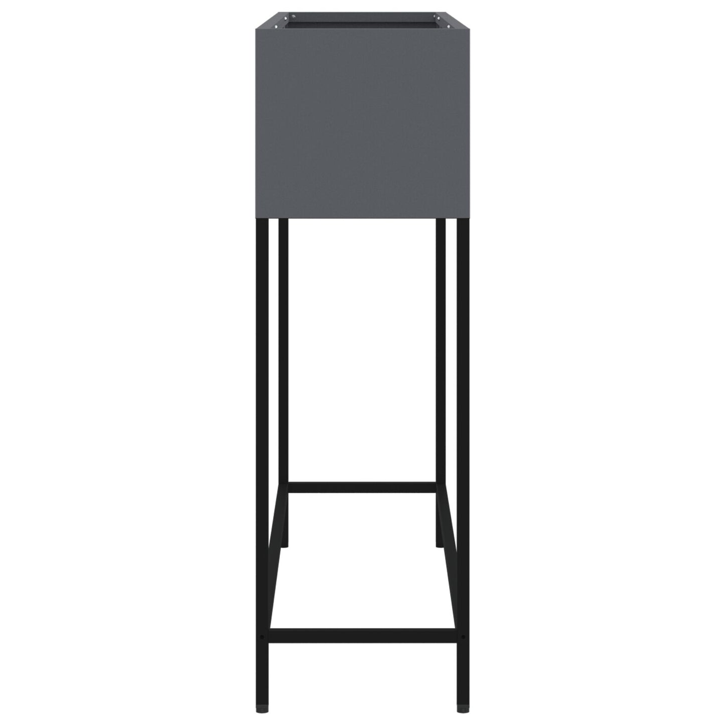 Verhoogde Tuinbak Staal Anthraciet 100 x 26 x 82 cm