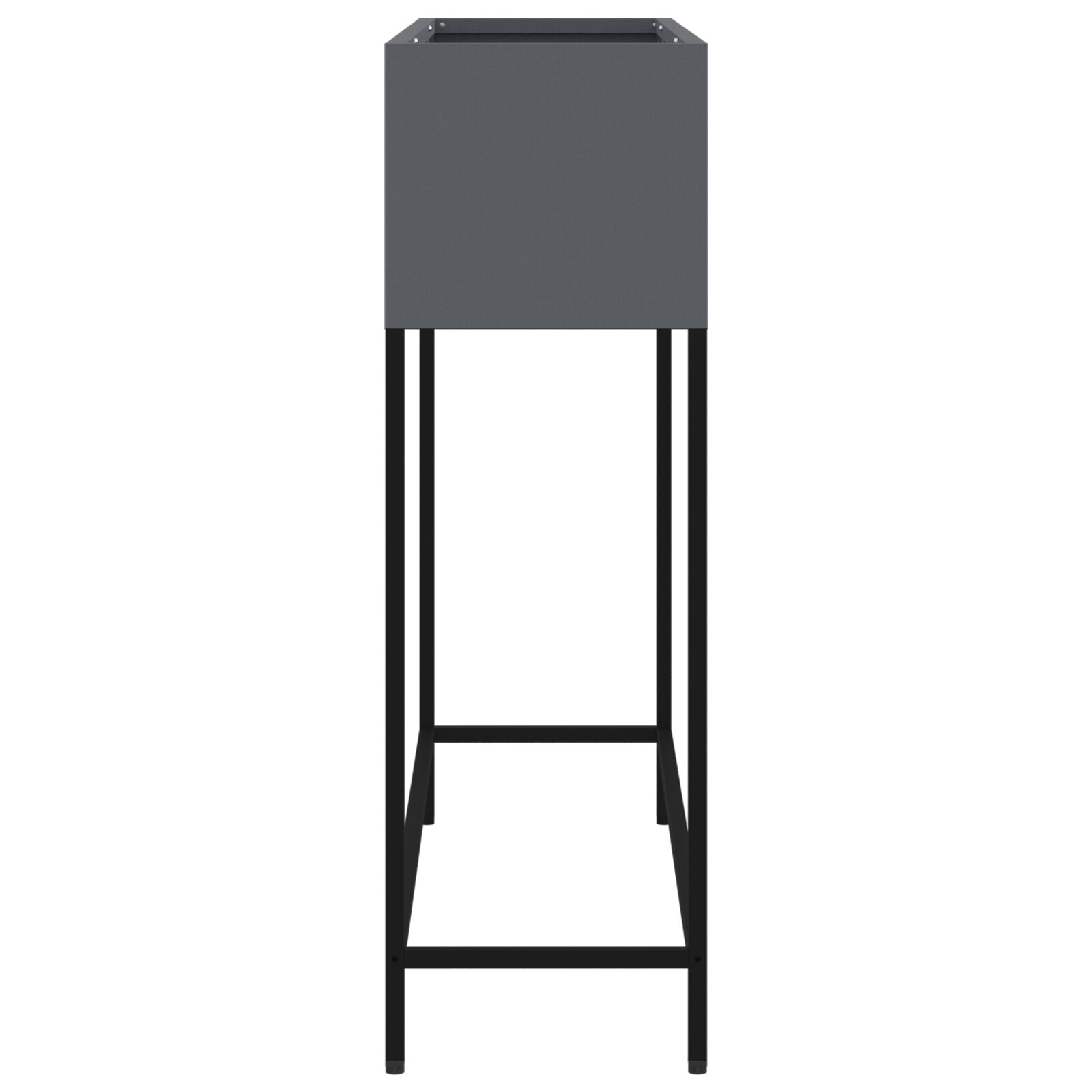 Verhoogde Tuinbak Staal Anthraciet 100 x 26 x 82 cm
