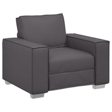 Fauteuil Kunstleder Grijs 59 cm