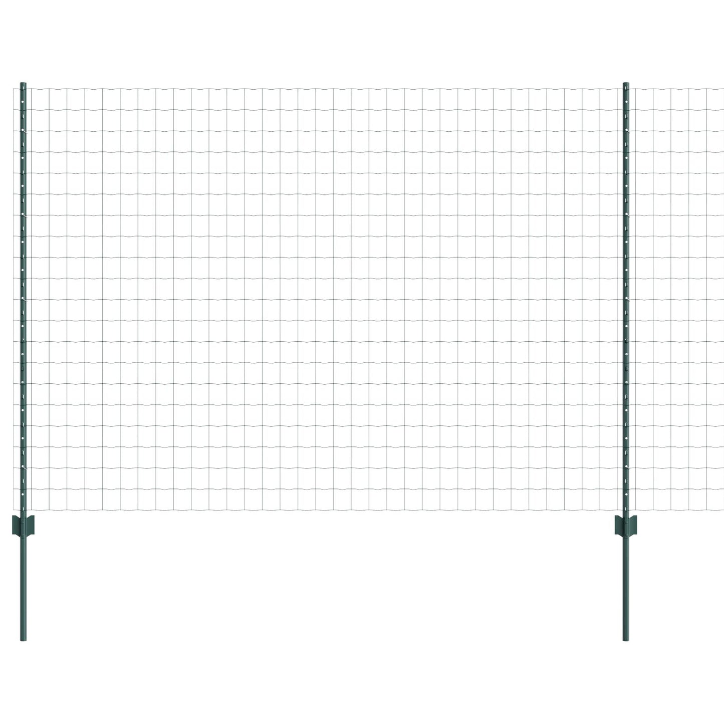 Tuinafscheiding Set Set Van 2 Groen Metaal 10 X 1,5 M Duurzaam