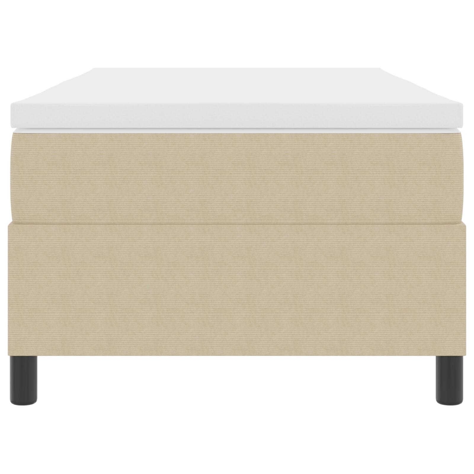 Boxspringbed Met Matras Lichtgroen Grijs 80X200 Cm Linnen Stof