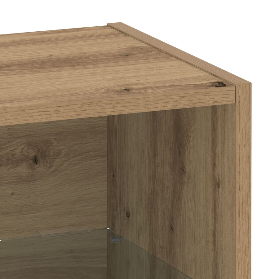Zwevende Plank 2 Stuks 40X28.5X40 Cm Bewerkt Hout Artisan eiken