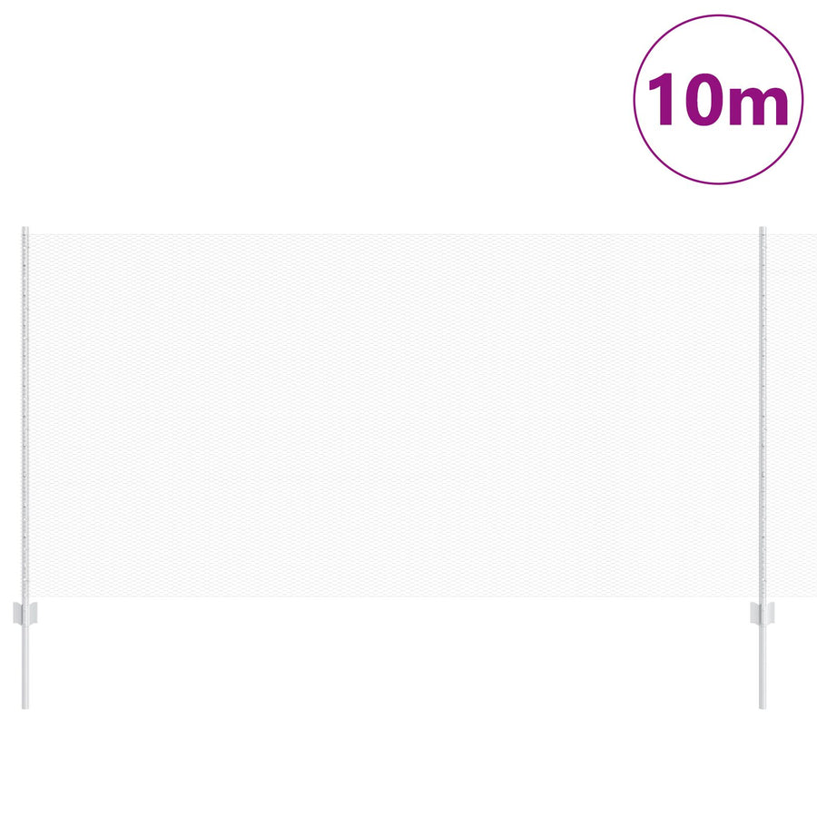 Hekpalen 10 St U-Kanaal 120 Cm Gegalvaniseerd Staal,  Zeshoekig Hek 1,2X10 M Gegalvaniseerd Staal