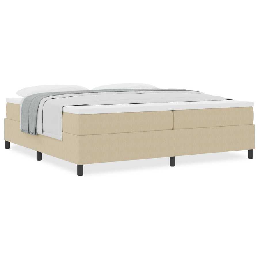 Boxspring Bed Met Matras Licht Groen Grijs 200X200 Cm Corduroy Stof