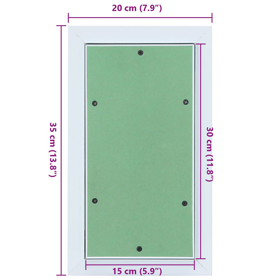 Toegangs Paneel Met Aluminium Frame En Plakplaat 150X300 Mm