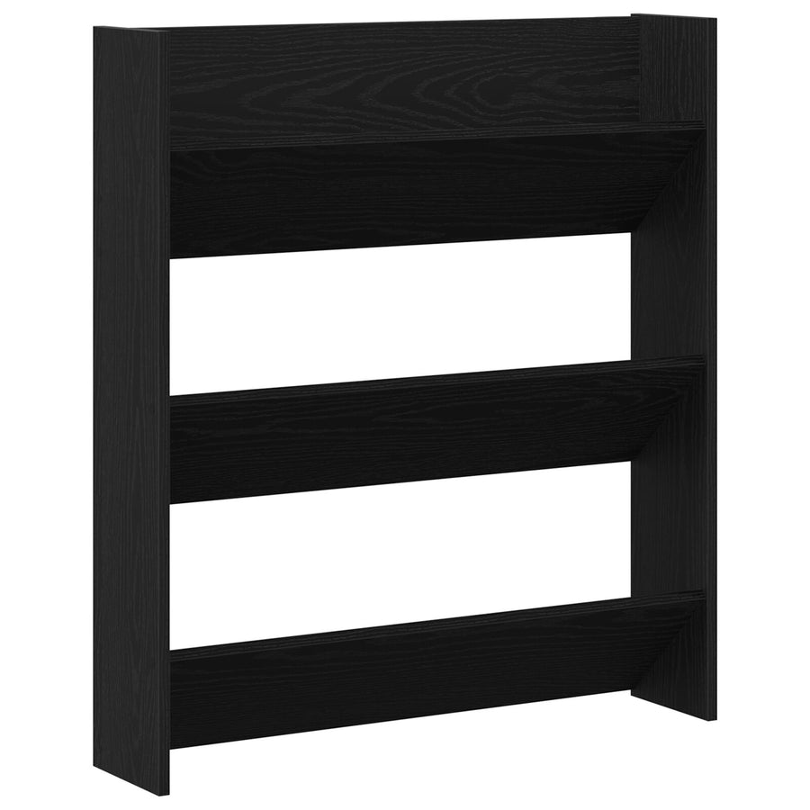 Wand Schoenenkast Van Hout Zwart eiken
