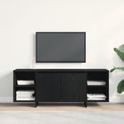 TV Cabinet Black Oak 120 x 30 x 40.5 cm Engineered Wood