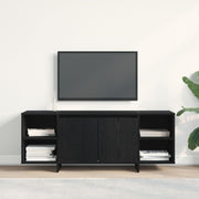 TV-kast 120x30x40,5 cm zwart eiken bewerkt hout