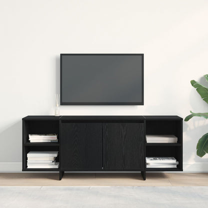 Tv-Meubel - - 120X30X40.5 Cm - Gemaakt Van Geengineerd Hout Zwart eiken