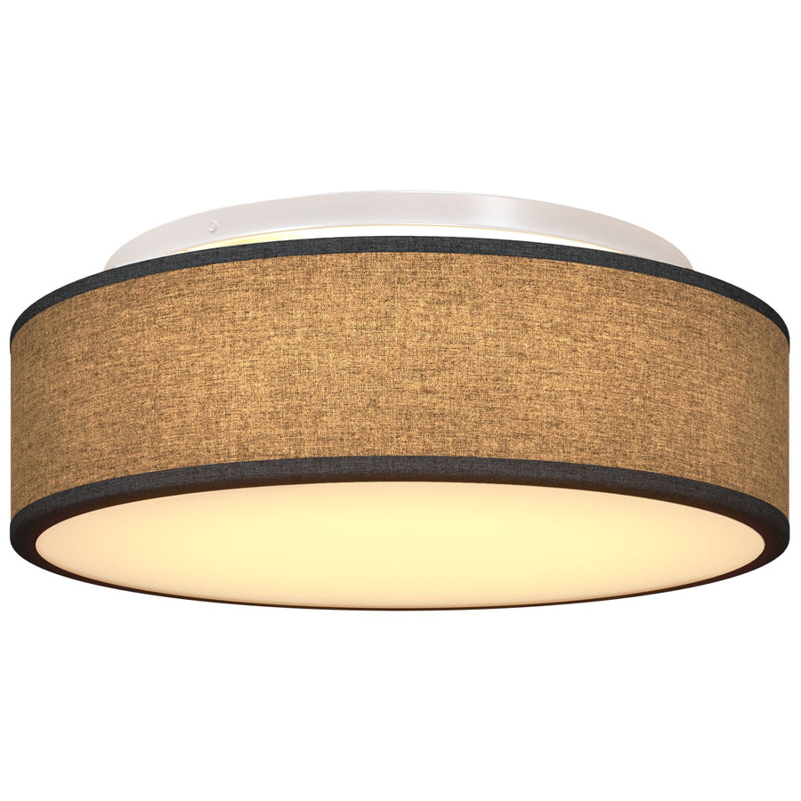Plafondlampen Inbouw Ø 38 Cm Stof E27 Ø38 x 13.5 cm Zwart zonder sterrenlampenkap