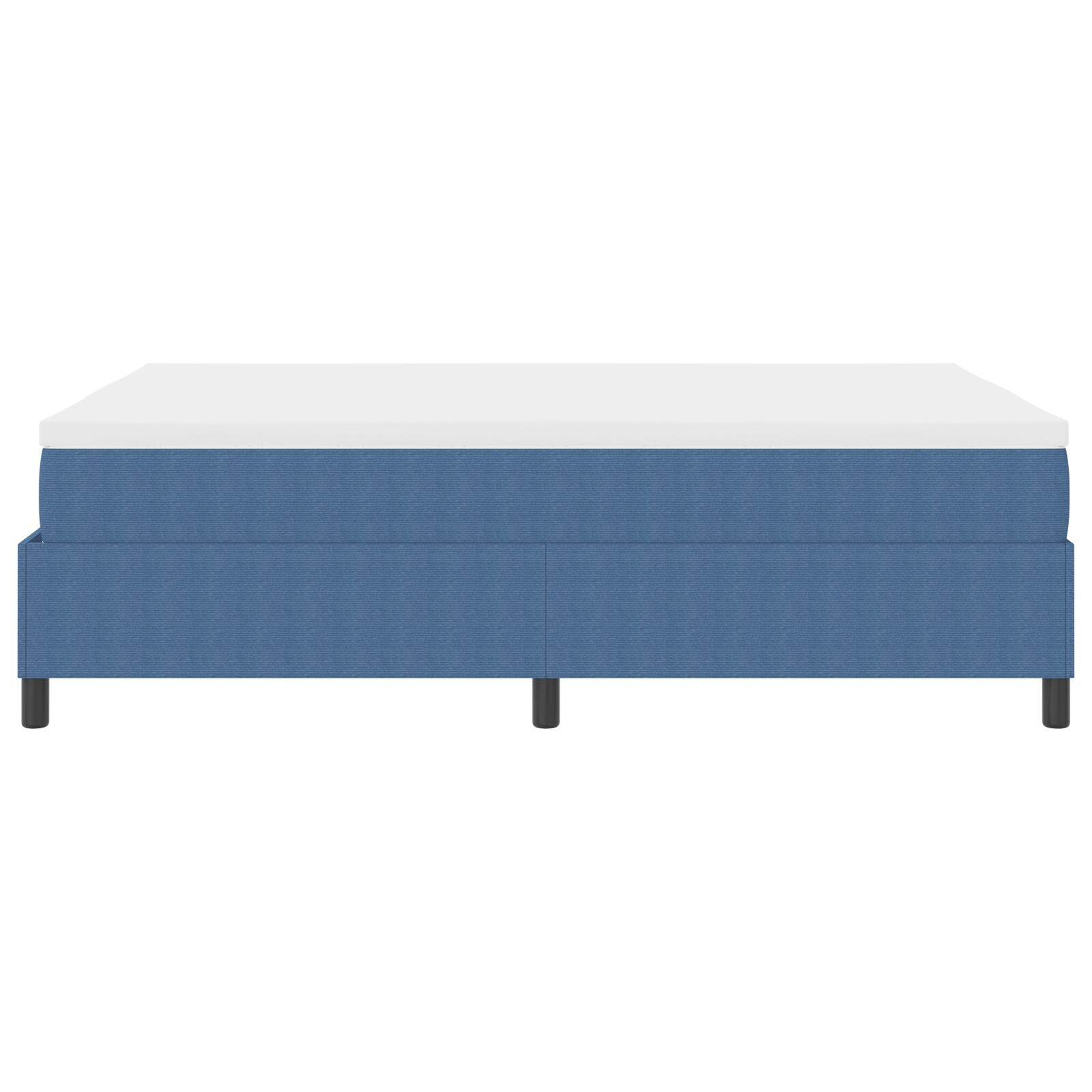 Boxspringbed Met Matras Blauw 140X200 Cm Corduroy Stof