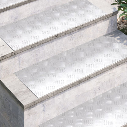 Aluminium Checker Plates 4 St Anti-Slip 80X30 Cm 80 x 30 x 0.2 cm Rechthoekig