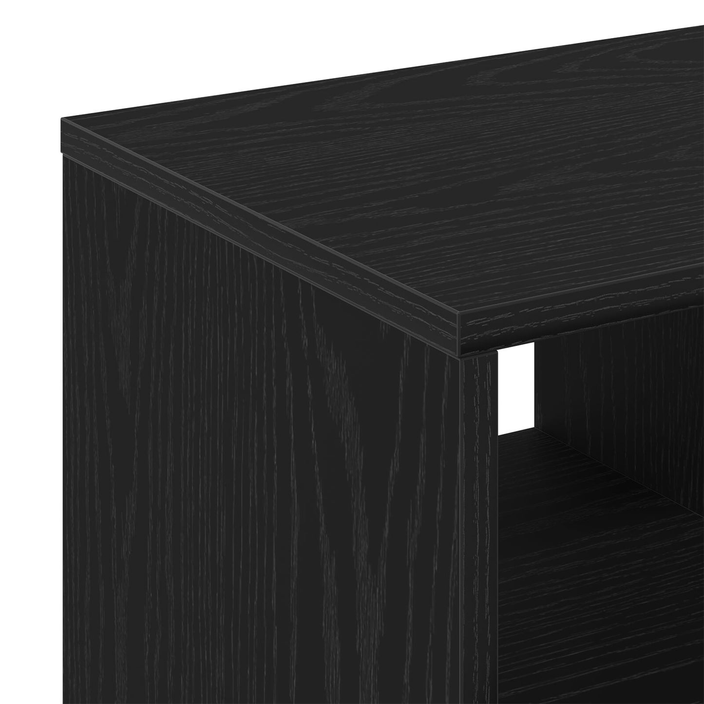 Bijzettafel Zwart Eiken 50X30X50 Cm Samengesteld Hout