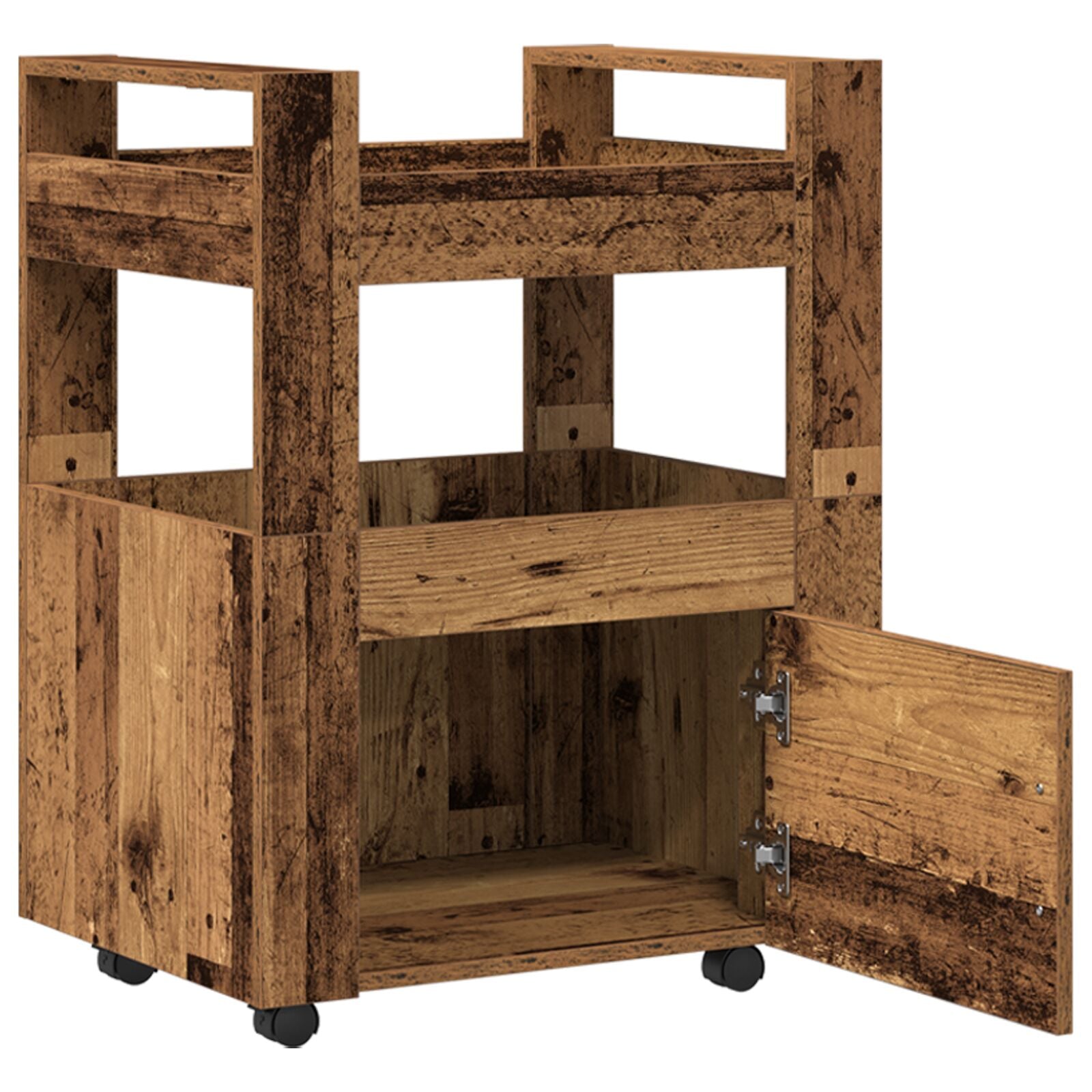 Keuken Trolley 60X45X80 Cm Bewerkt Hout Oude Hout