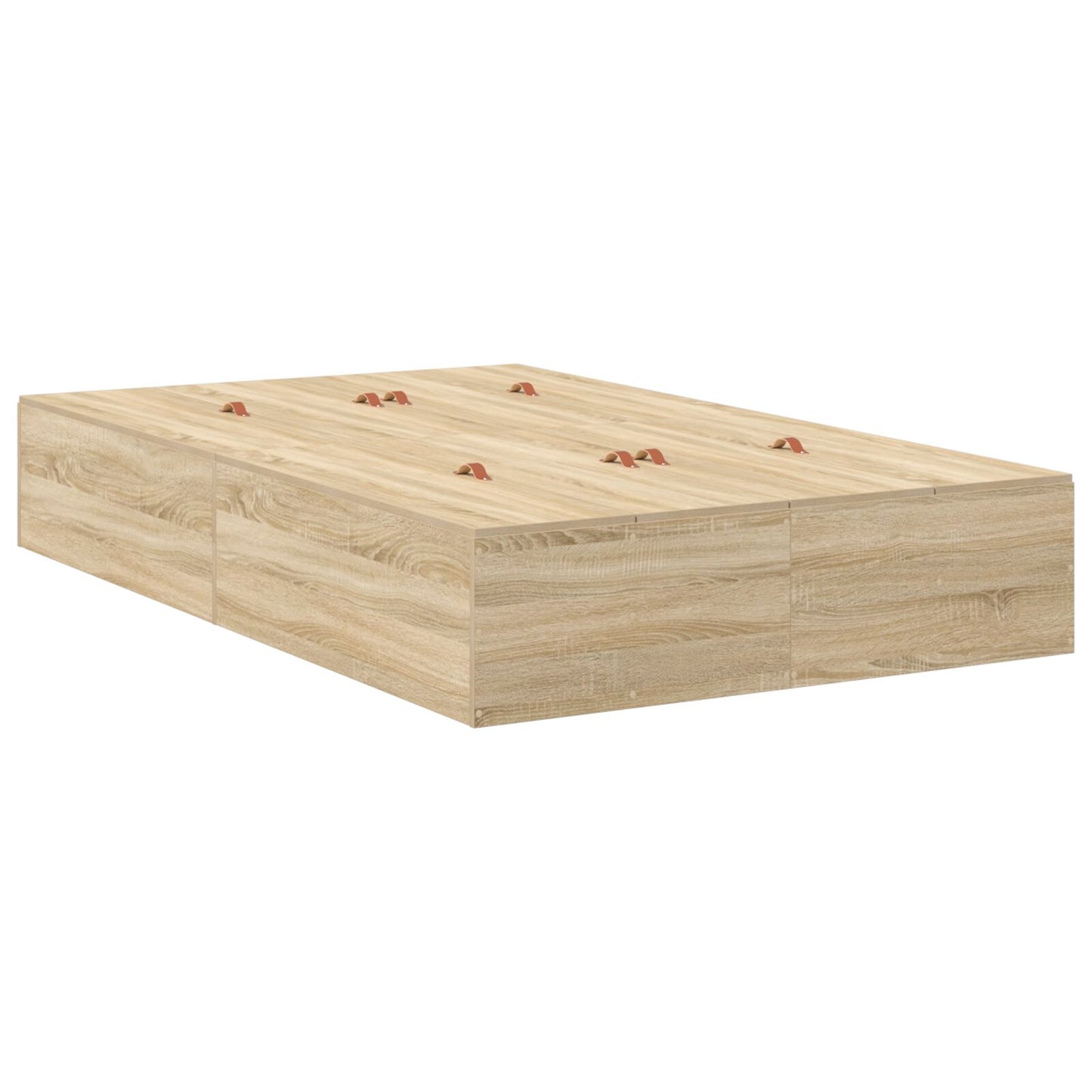 Opslagbedframe Sonoma Eik 120X200 Cm Artisanaal Eiken