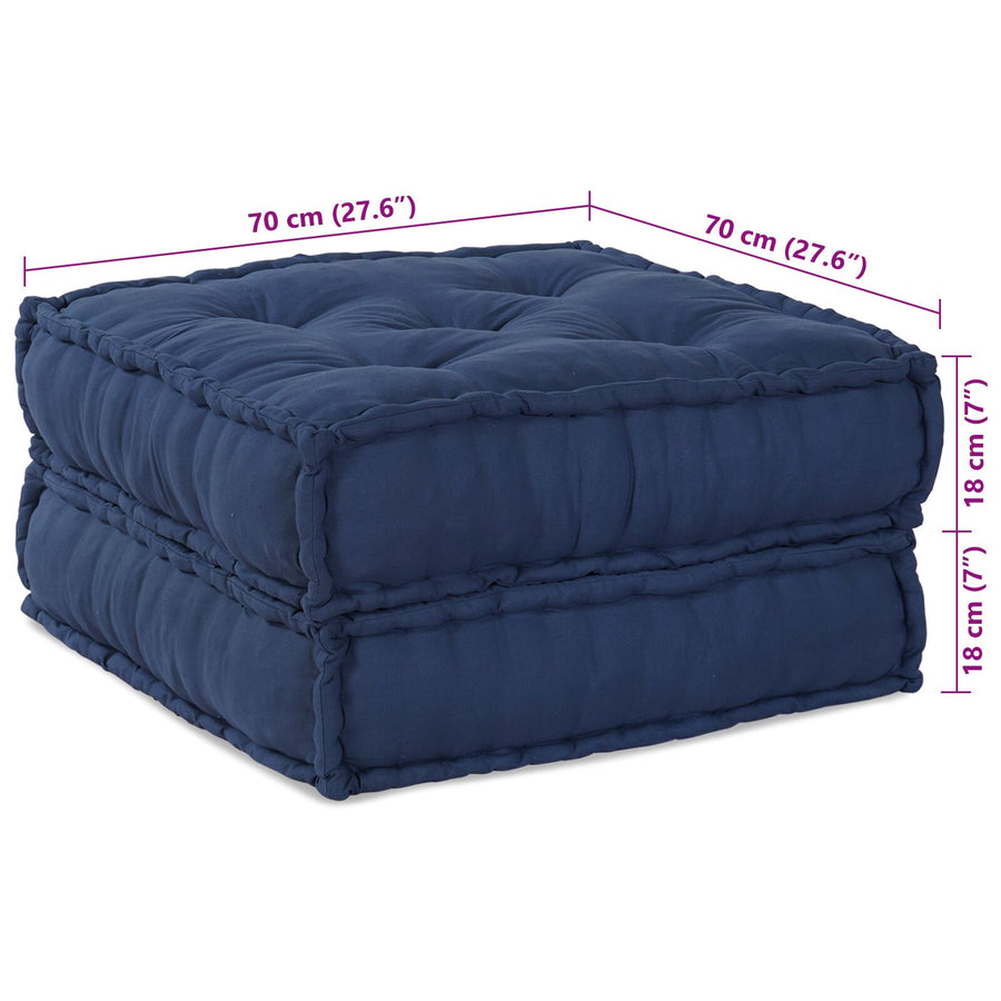 Modulaire Poef 70X70X36 Stof Indigo 70 x 70 x 36 cm Loungebank