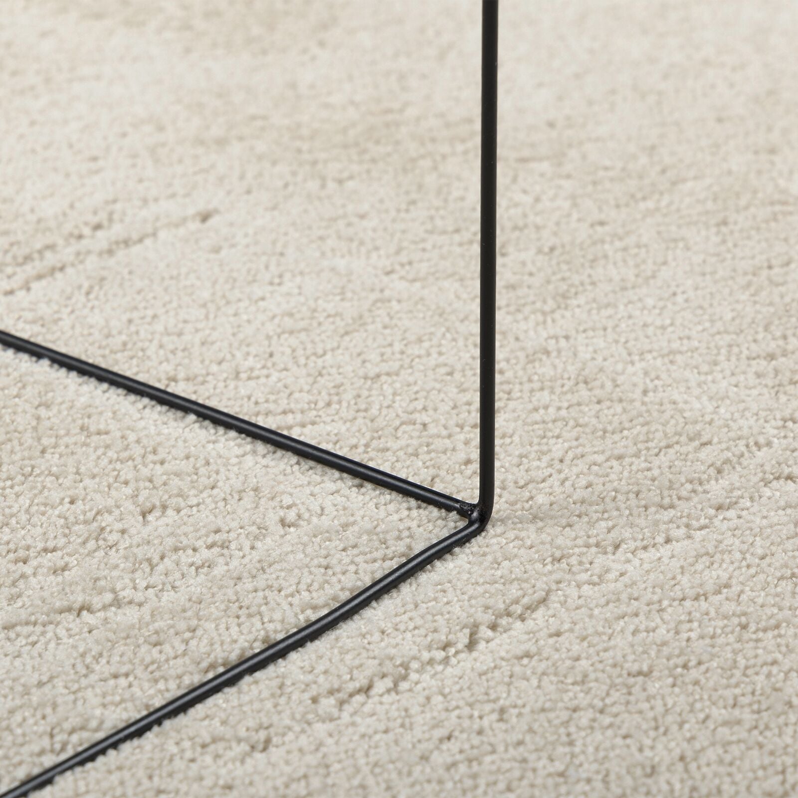 Vloerkleden Polyester Antislip Modern Beige 160 x 230 cm Ovaal-Golfrand