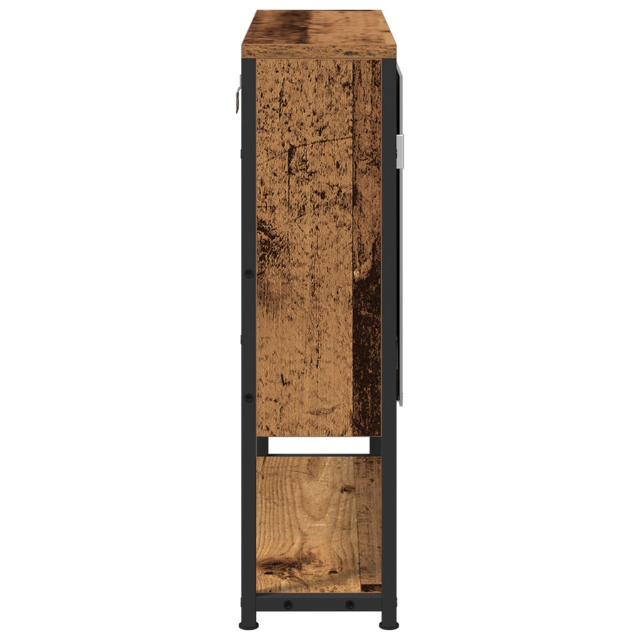 Badkamerspiegelkast 60X16X60 Cm Engineered Hout Oude hout