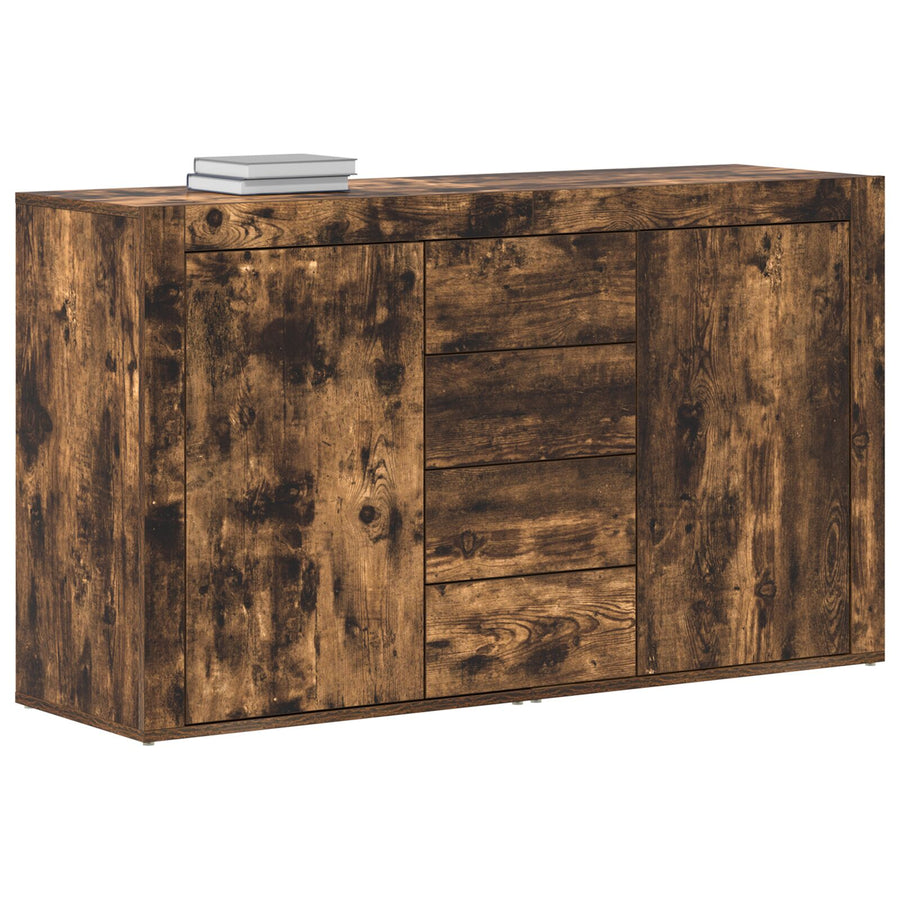 Dressoir Bewerkt Hout 120 X 36 X 69 Cm Dressoir