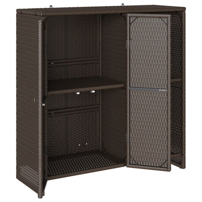 Opbergkast 100X36X102 Cm Rattan Bruin