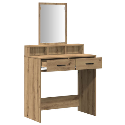 Kaptafel Met Lades 79 x 41 x 140 cm Artisan eiken