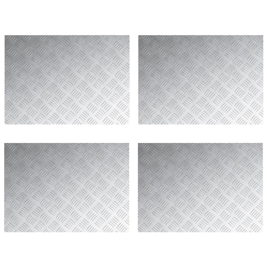 Aluminium Ruitplaten 4 Stuks Antislip 70X50 Cm 70 x 50 x 0.2 cm Rechthoekig