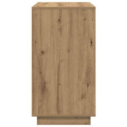 Dressoir Artisan Eiken 80X34X75 Cm Bewerkte Hout