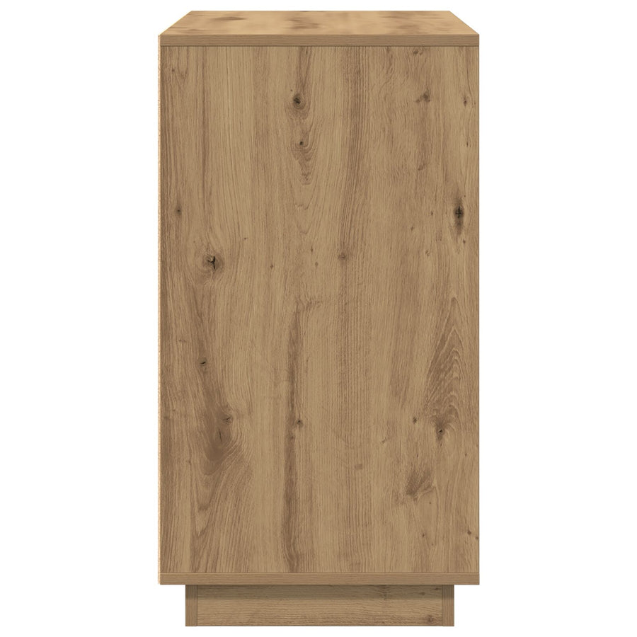 Dressoir Artisan Eiken 80X34X75 Cm Bewerkte Hout