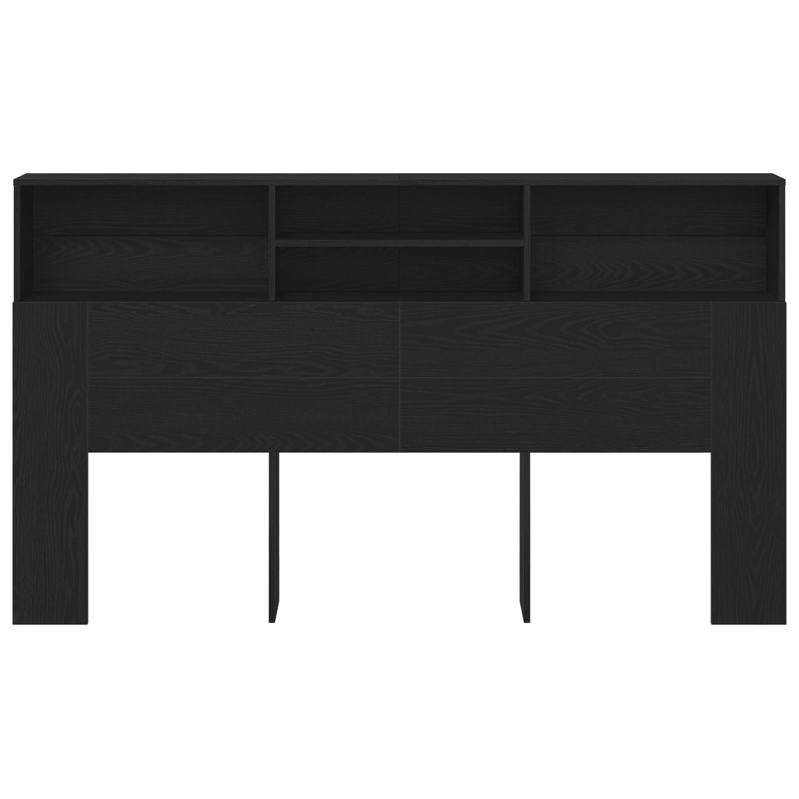 Hoofdbord Kast Zwart Eiken 180X19X103,5 Cm