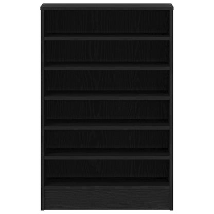 Schoenenkast Zwart Eik Gelaagd Hout Zwart eiken 60 x 35 x 92 cm