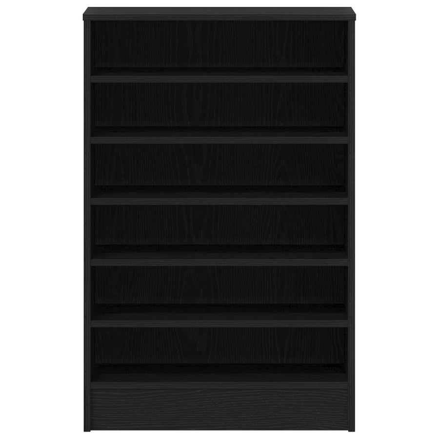 Schoenenkast Zwart Eik Gelaagd Hout Zwart eiken 60 x 35 x 92 cm