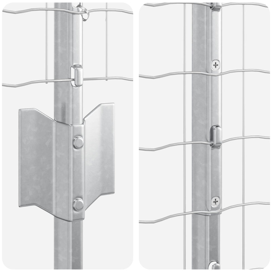 Euro Hek Set Set Van 2 Gegalvaniseerd Staal 10 X 1.6 Meters