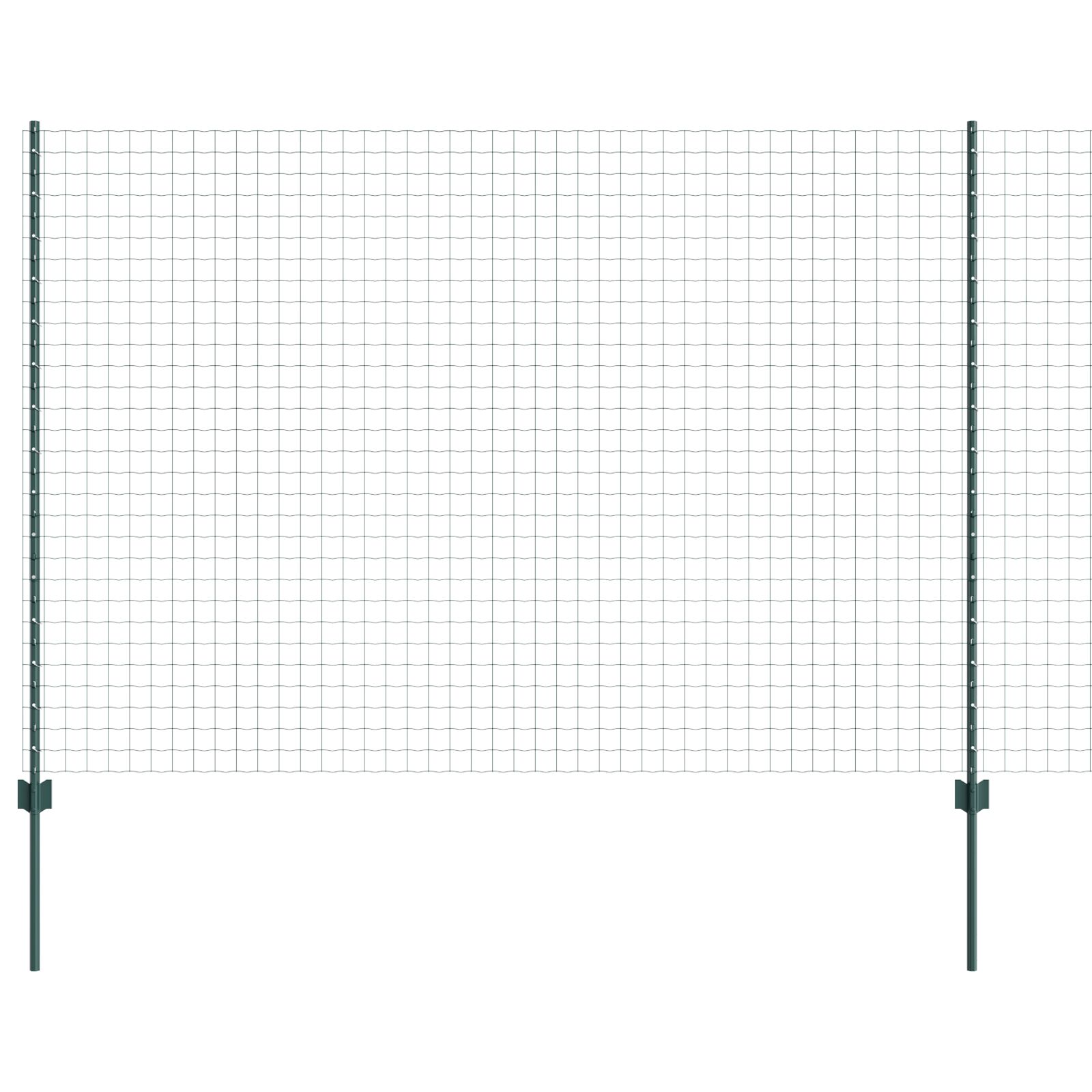 Euro Schutting Met 5 U-Palen Groen 1.5X10 M Staal