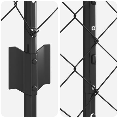 Kettinglink Hek Met 44 U Posts Grijs 1.6X25 M Staal