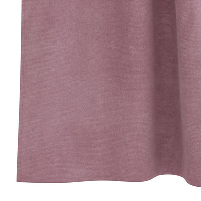 Zwarte Gordijnen Met Hanglussen 2 Stuks Velvet Donkerroze 140 x 245 cm met ophanglussen
