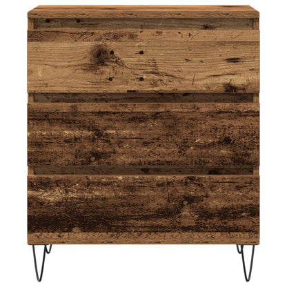 Dressoir Met Lades 60X35X70 Cm Geëngineerd Hout Oude hout