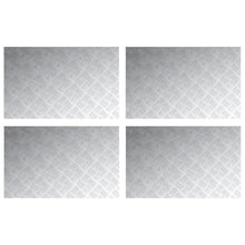 Aluminium Antislip Checkerplaten 4 Stuks 80X50 Cm 80 x 50 x 0.2 cm Rechthoekig
