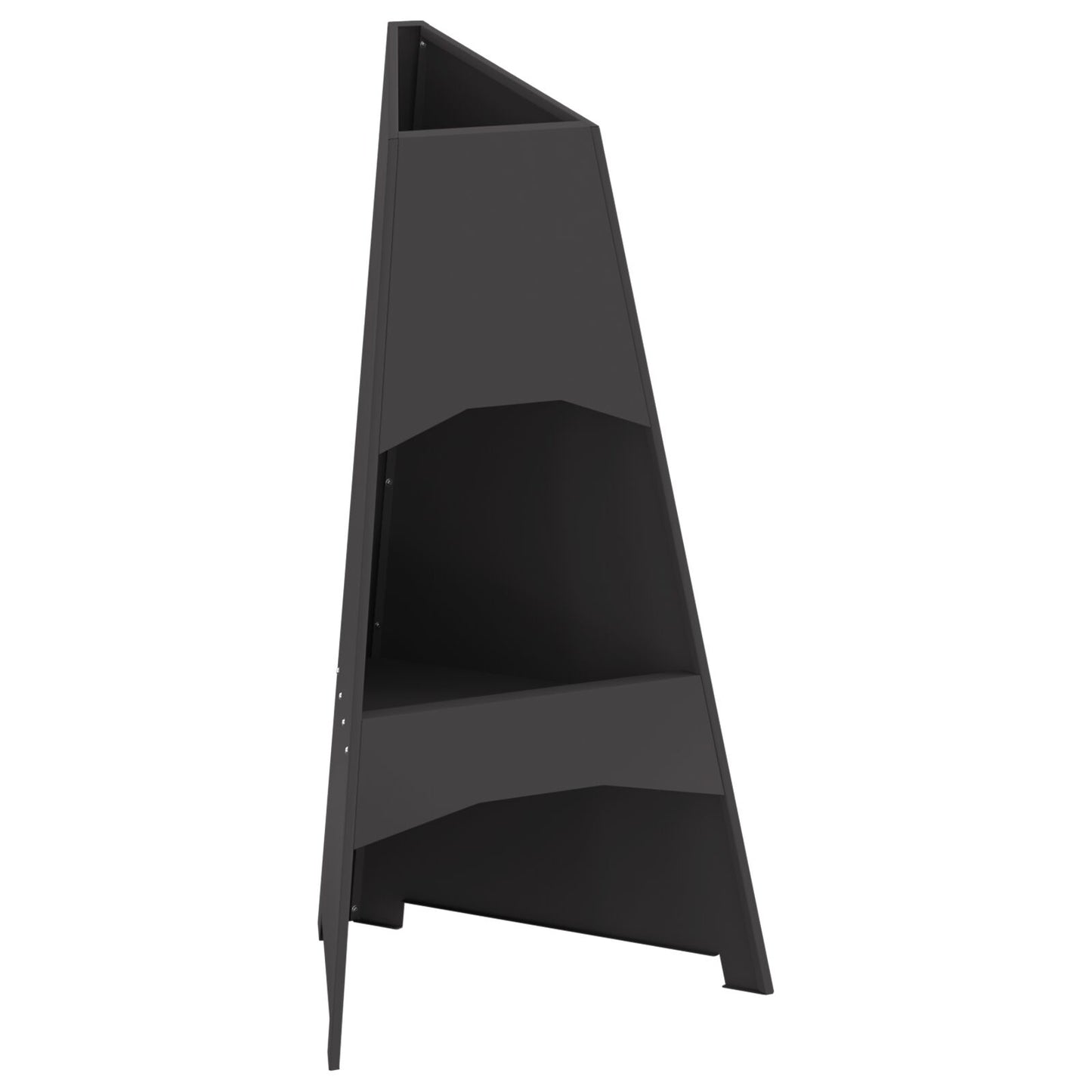 Vuurkorf Piramide Zwart 50X45X95 Cm Staal Koudgewalst staal/Zwart