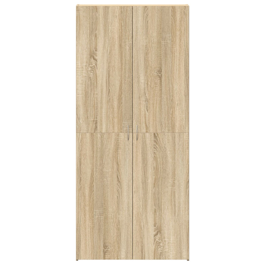Schoenenkast Sonoma Eiken Bewerkt Hout Schoenenkast Rechthoekig